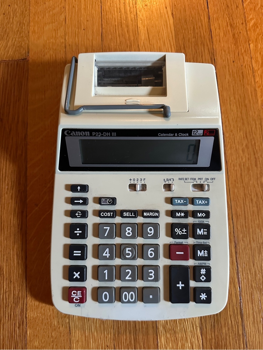 Canon P23-DH III Desktop Printing Calculator, Battery, Large Display, Large Key